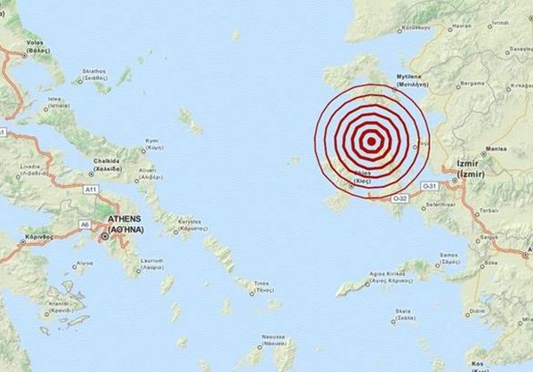 Σεισμική δόνηση στο Βόρειο Αιγαίο